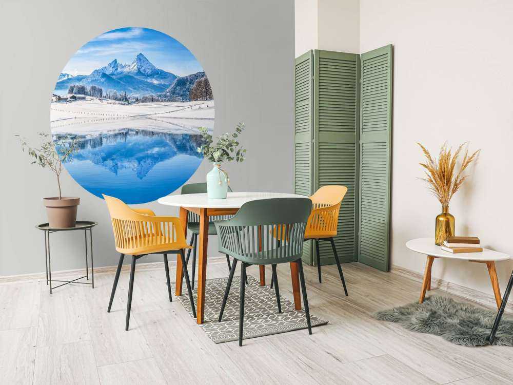 Een prachtig ski landschap