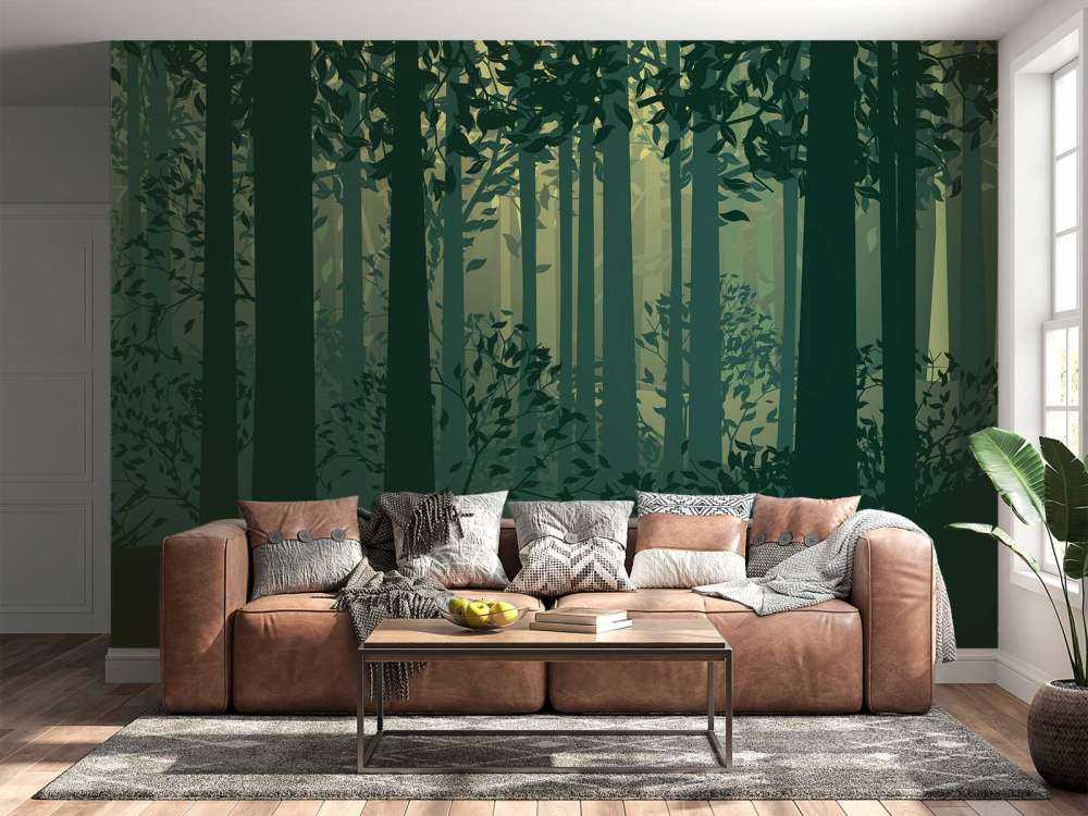 Abstract boslandschap