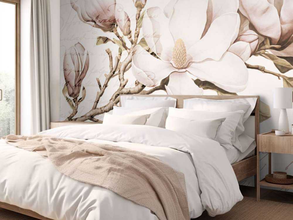 Magnolia spring romance nostalgic flower art