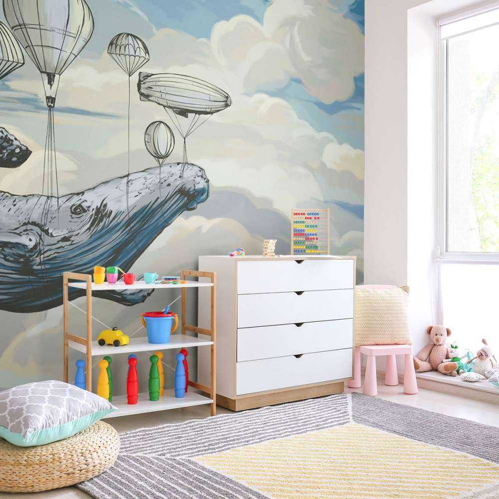 Luchtballonnen met een walvis