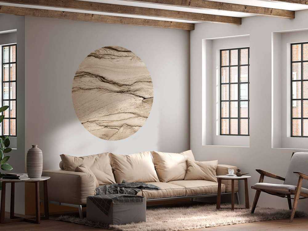 Golvend beige marmer