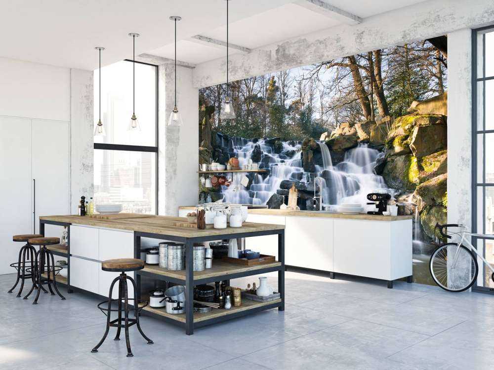 Waterval in de winter