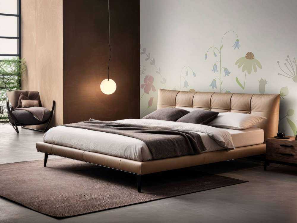 Bloemenveld hoog beige, oud roze, groen en lila