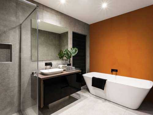Oud oranje beton