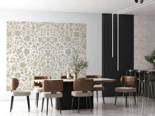 Beige bloemen illustratie