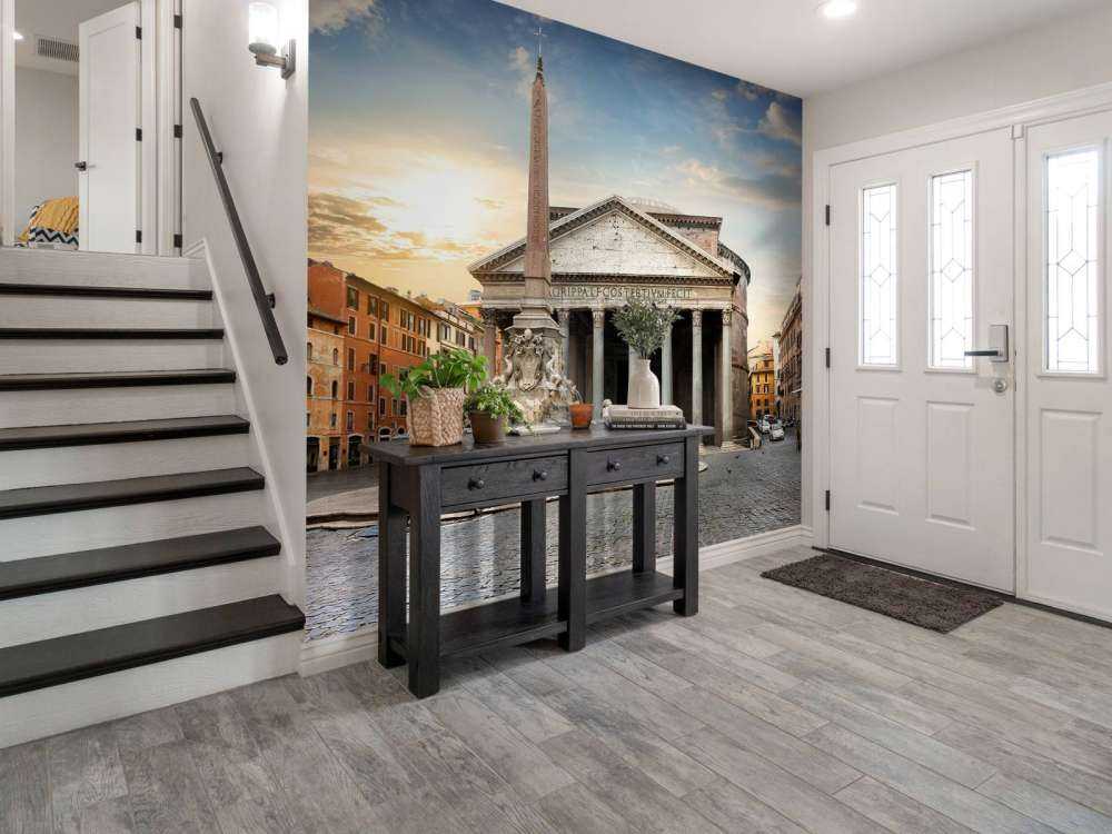 Pantheon in Rome bij zonsondergang