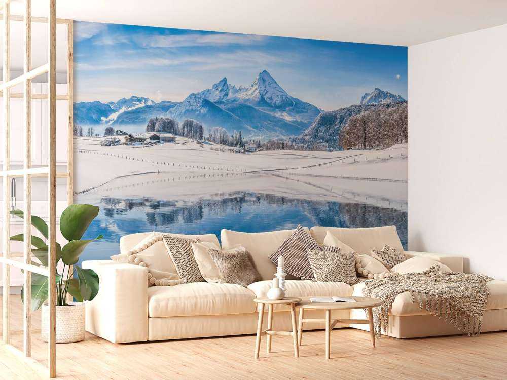 Een prachtig ski landschap