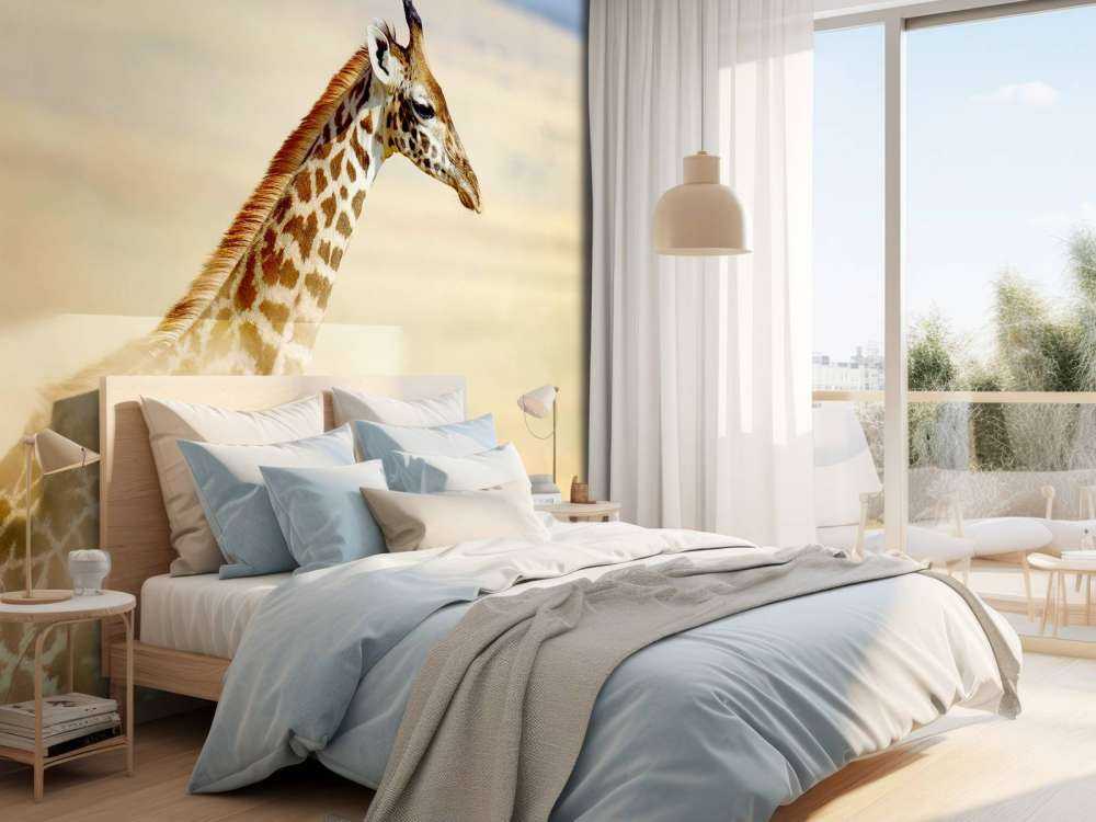 Giraffe in Nationaal Park van Kenia