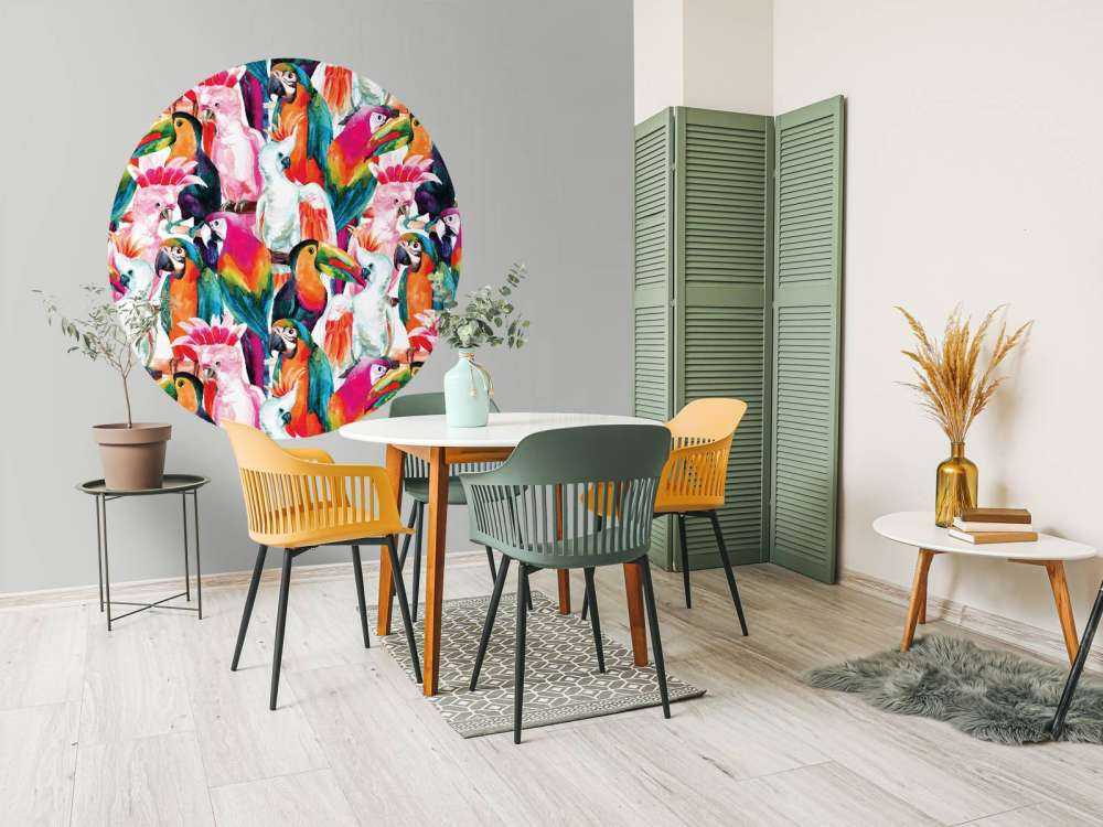 Tropisch, gekleurde vogels