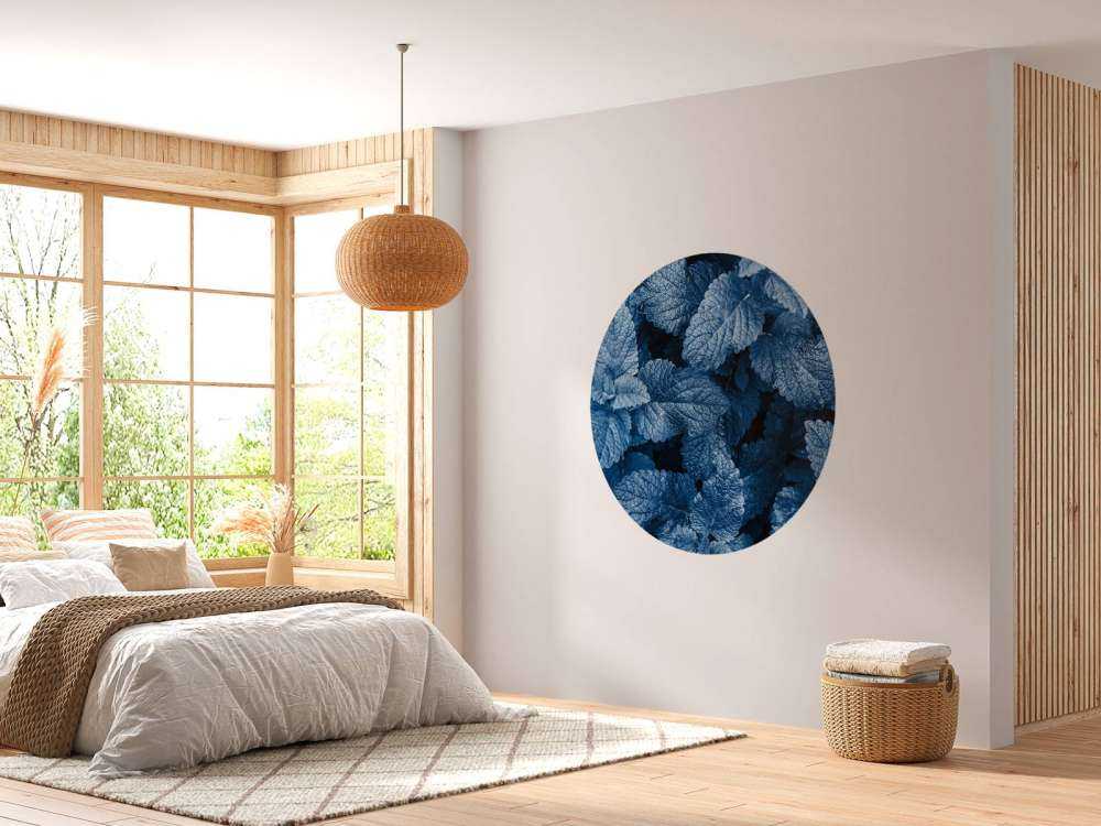 Blauwe exotische bladeren