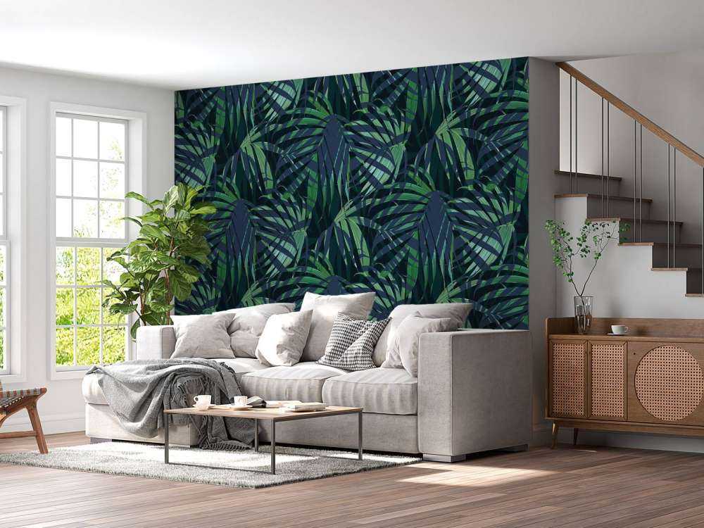Groene palmbladeren