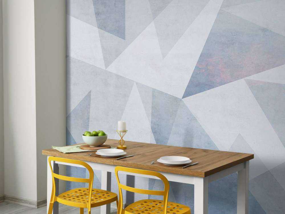 IJzige geometrie in pastellicht