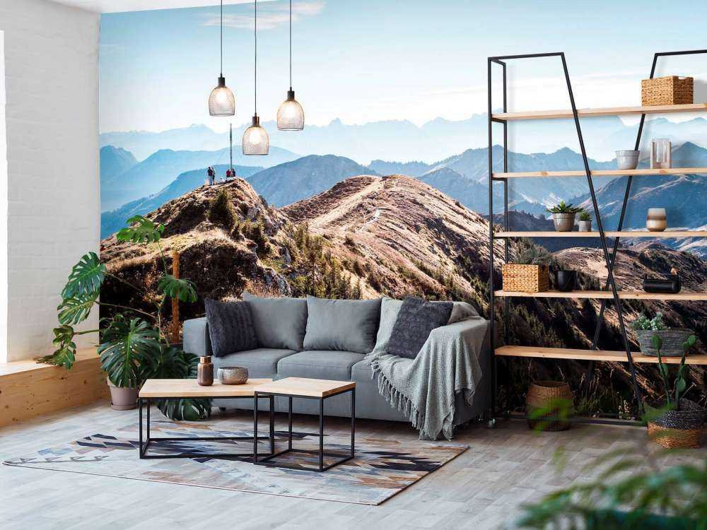 Herfstochtend op bergkam