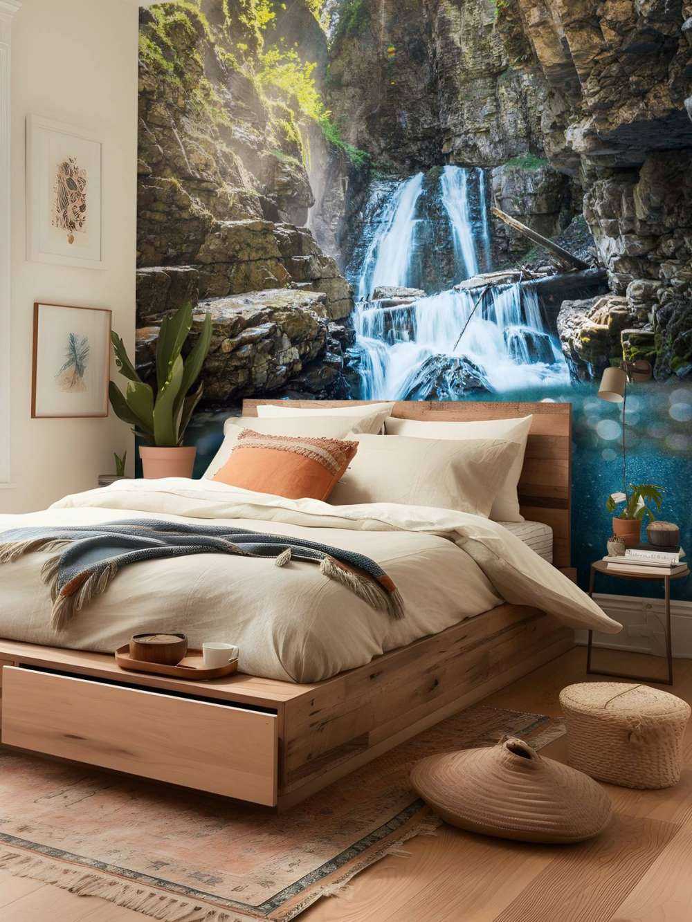 Zonlicht Op Bergwaterval