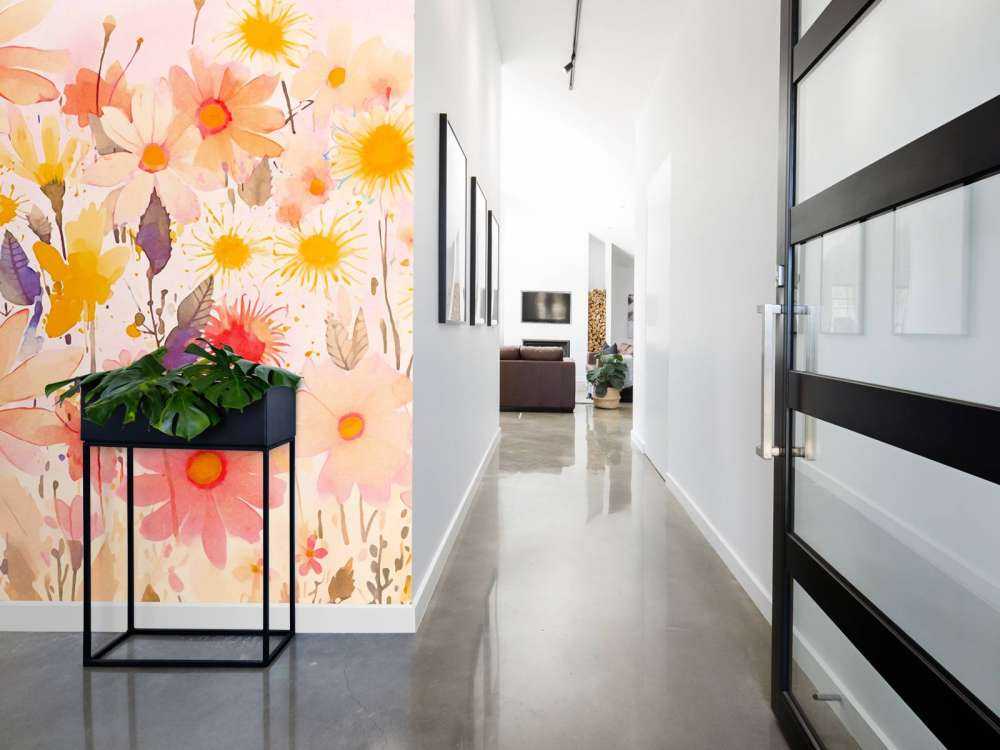 Whimsical Summer Meadow With Wildflowers