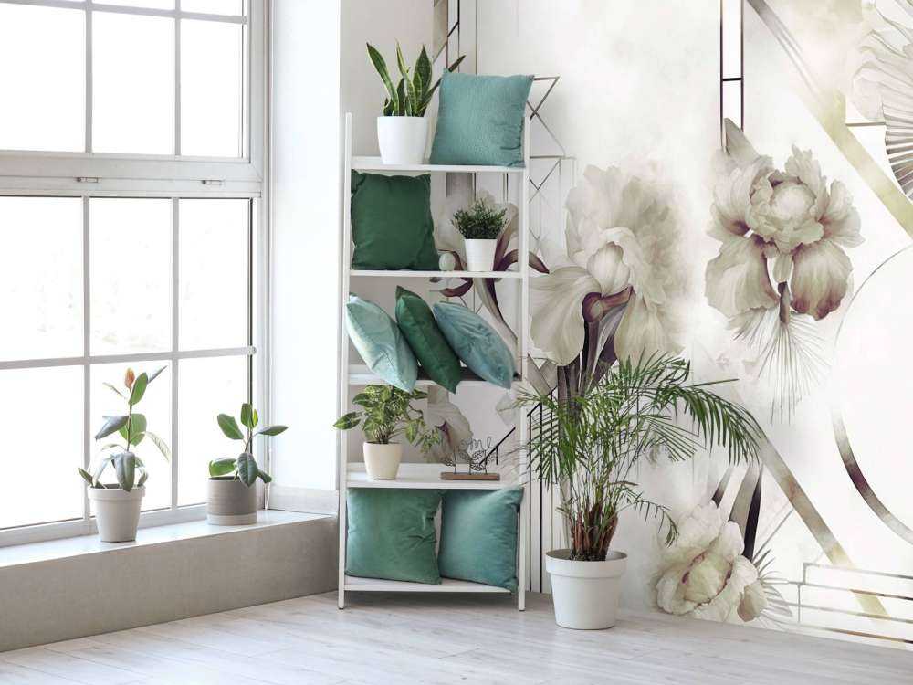 Watercolor Geometry Green