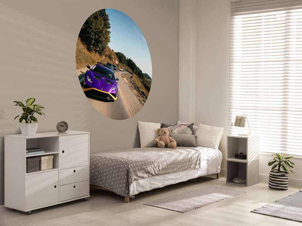 Supercar konvooi door de bergen