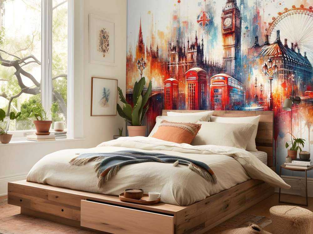 Watercolor London Skyline