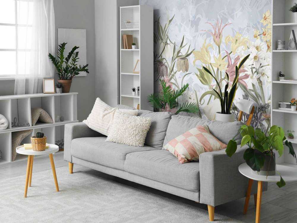 Spring Flowers - Soft Sky Blue