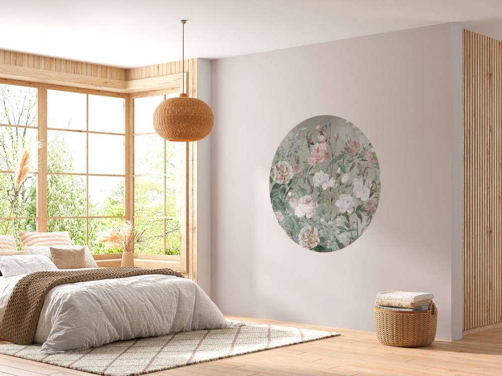 Birds in Rose Garden