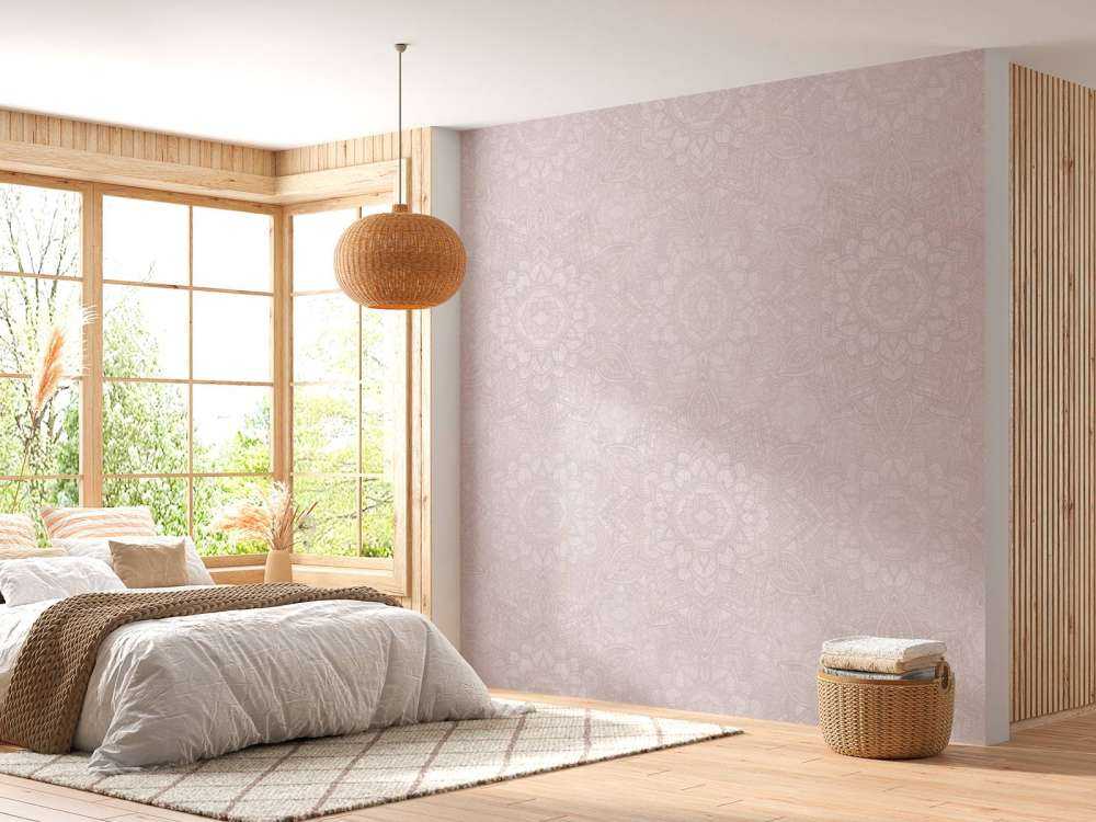 Boho Golden Mandala - blush roze