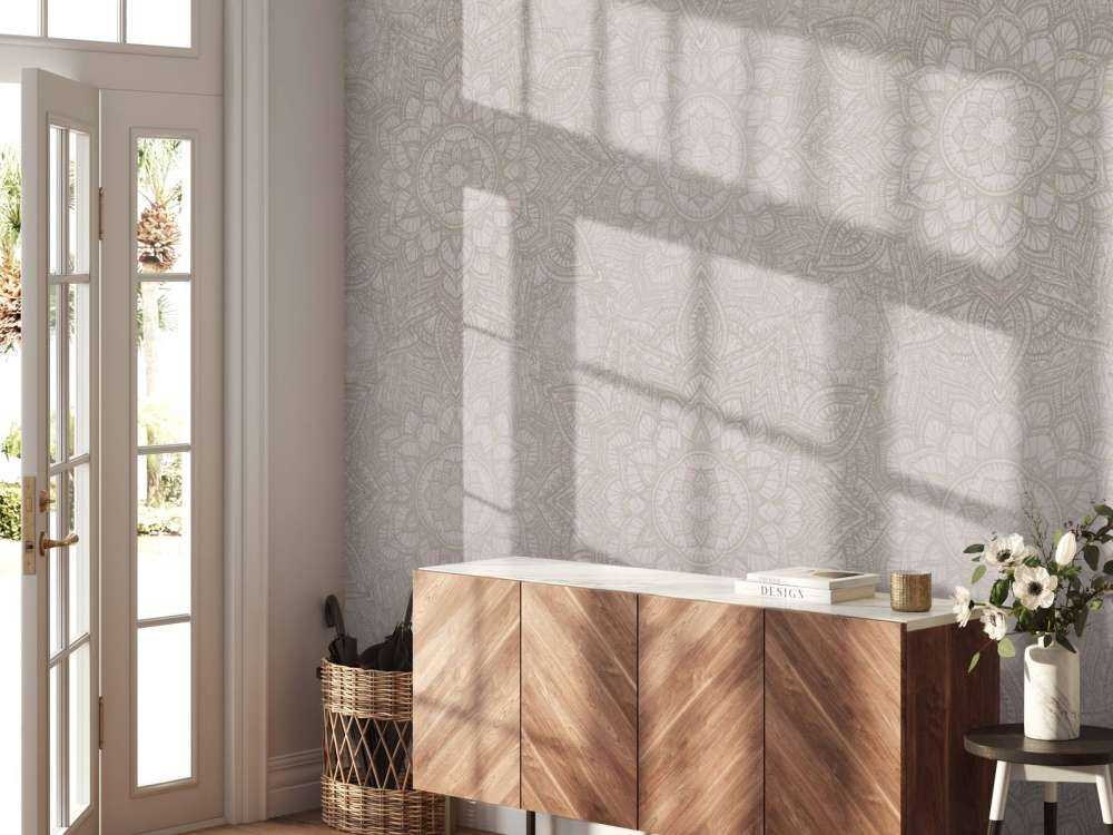 Boho Golden Mandala beige