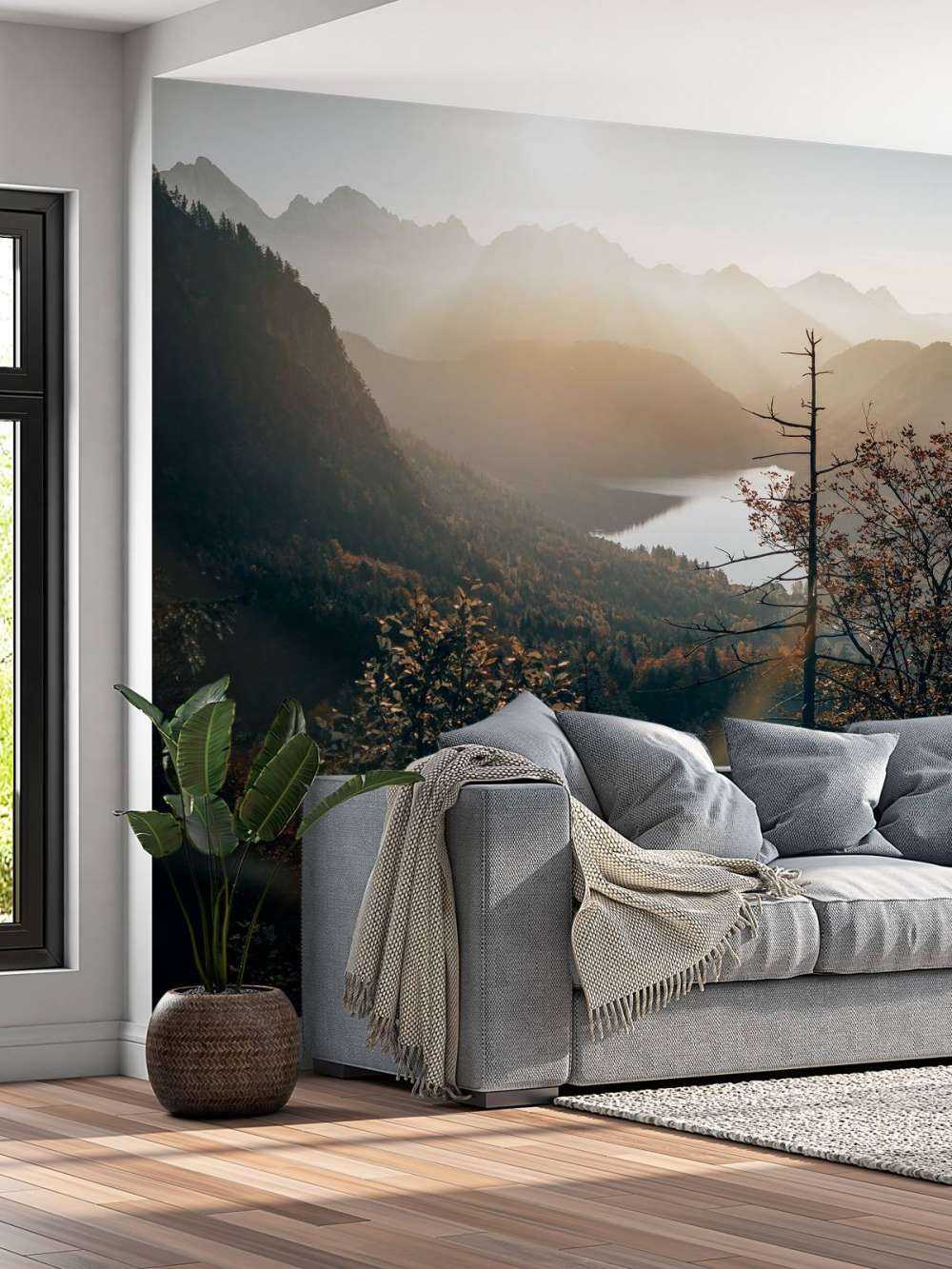 Uitzicht over de Alpen