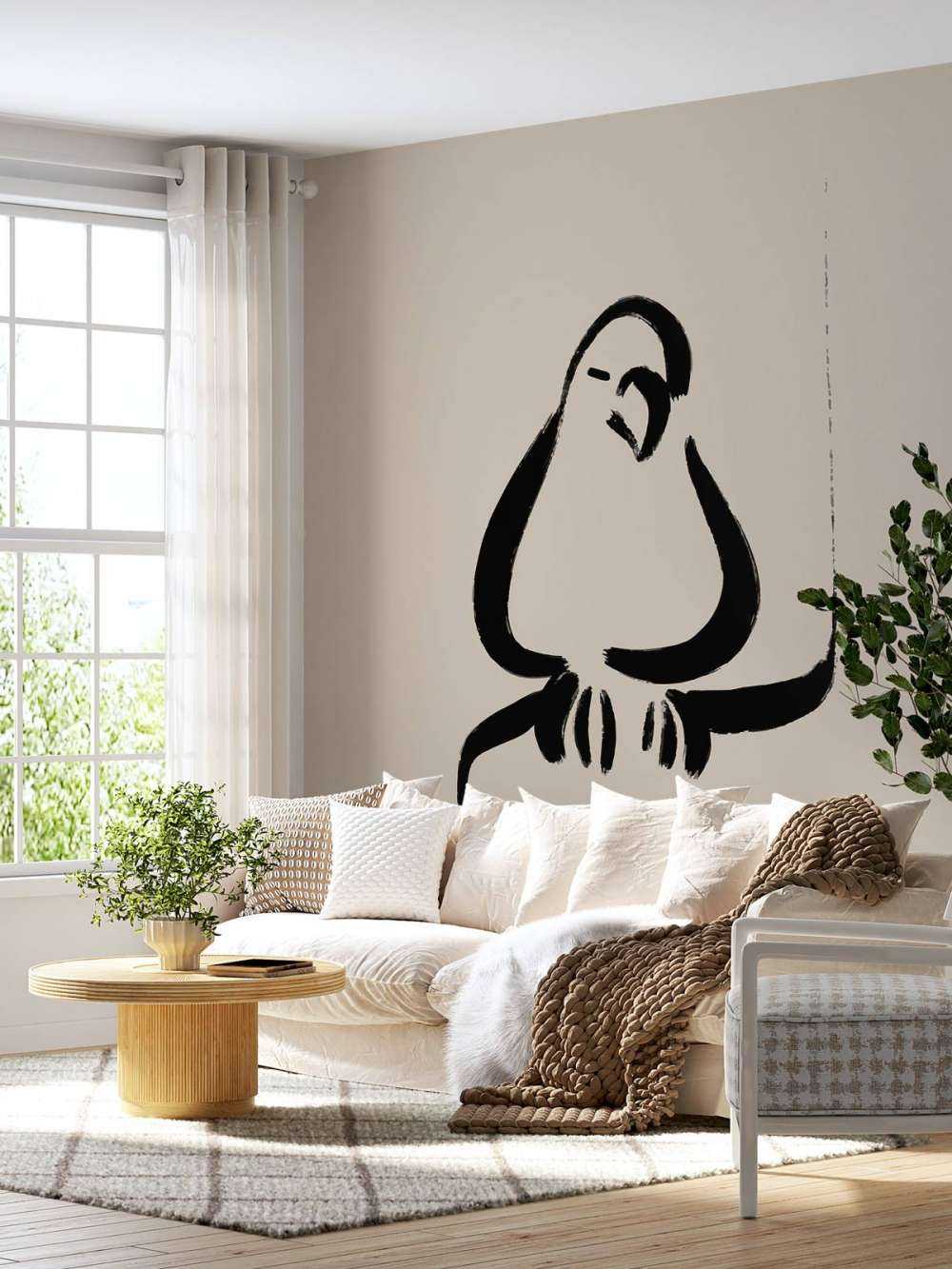 Abstracte vogel illustratie