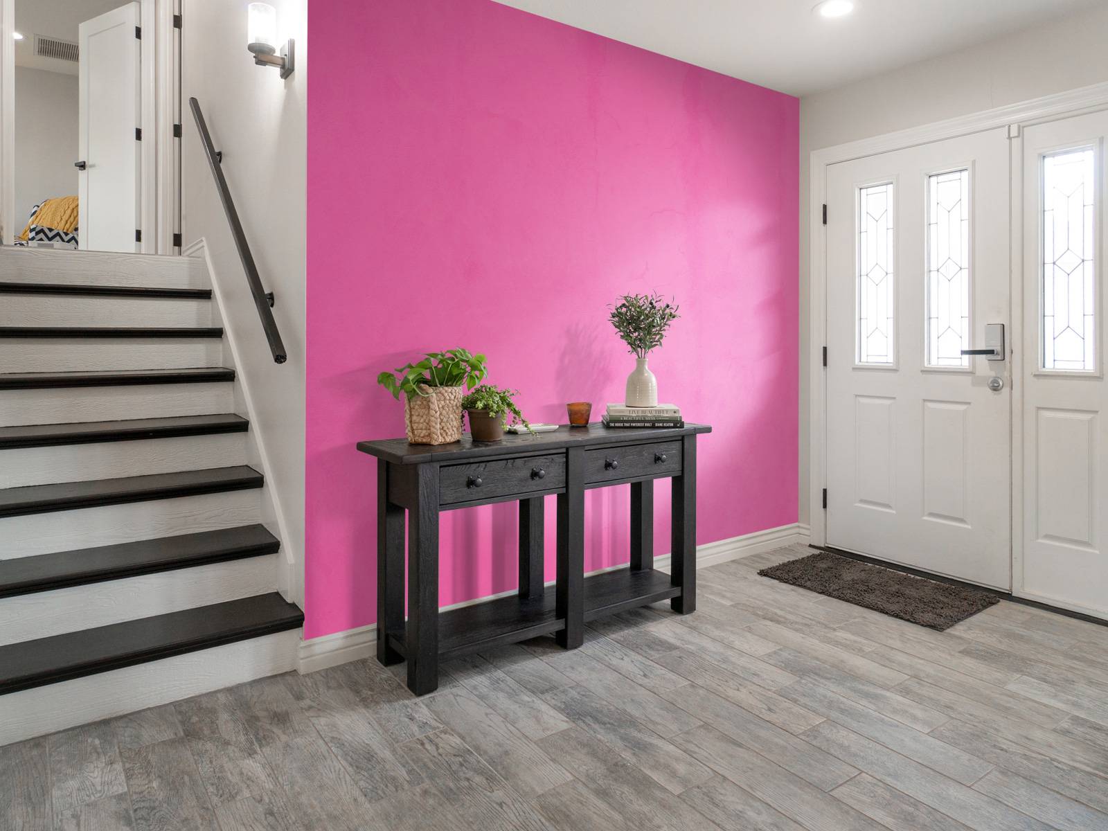 Fuchsia roze beton