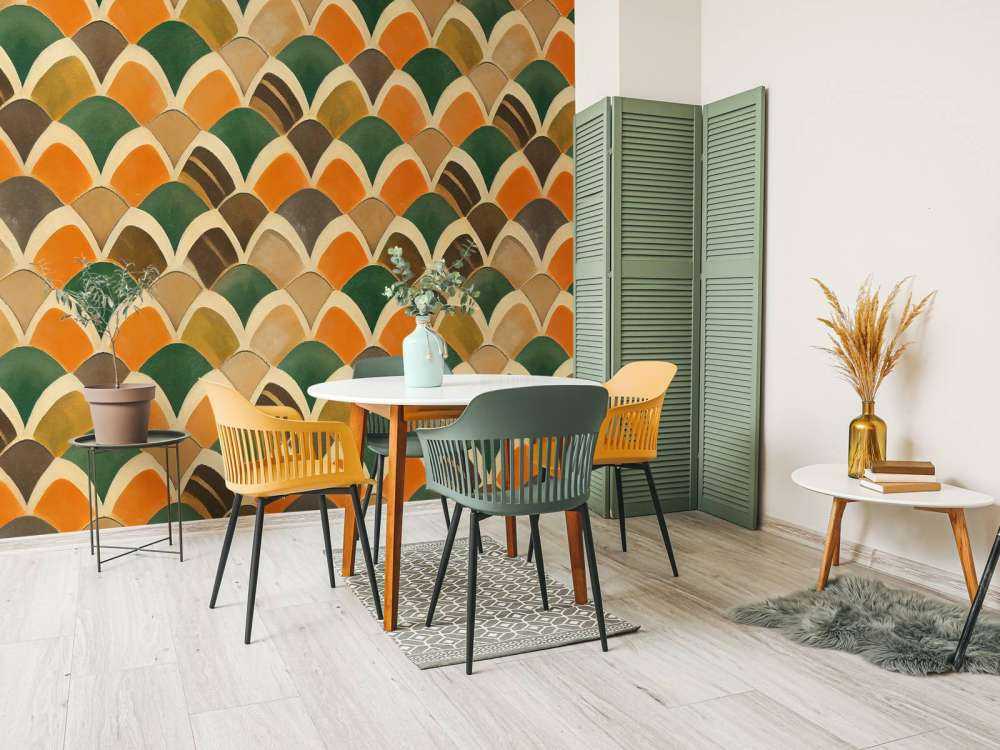 Gekleurde schubben patroon