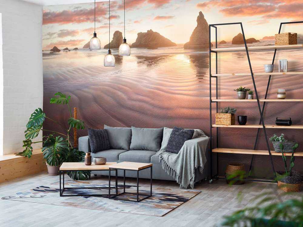 Lichtroze strand