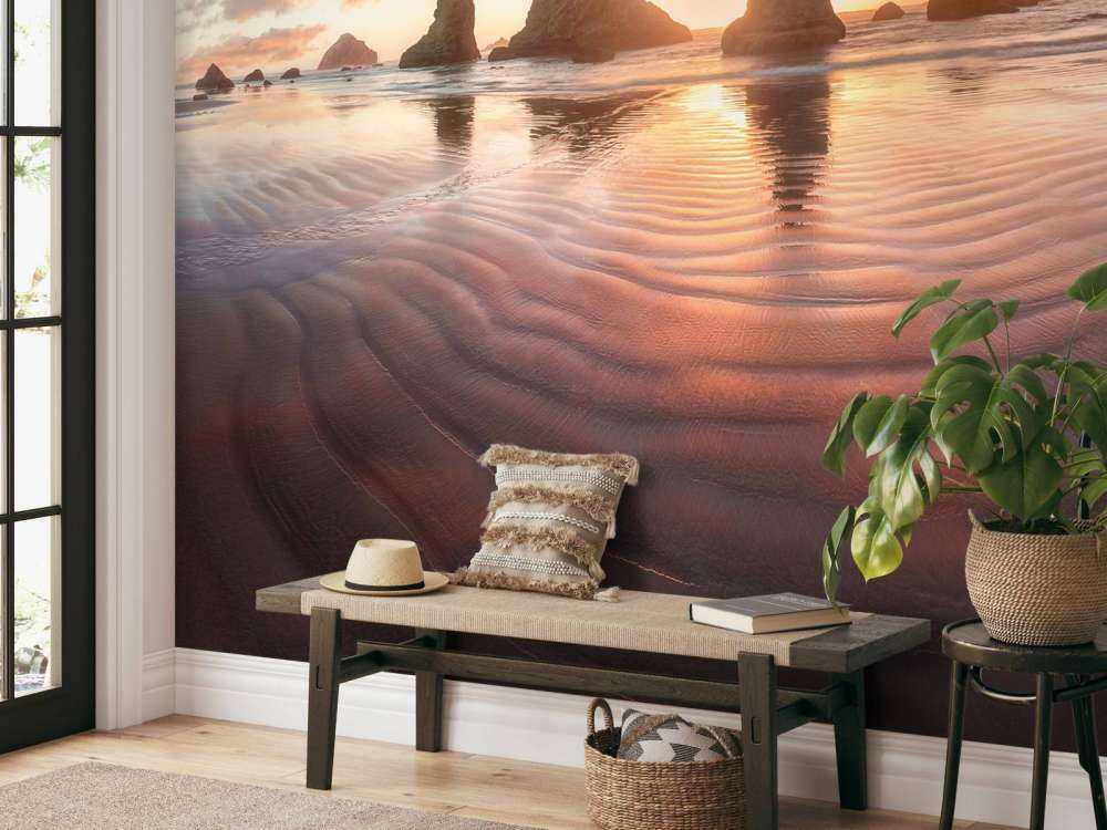 Lichtroze strand