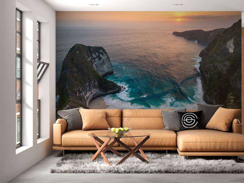 Zonsondergang op Kelingking strand