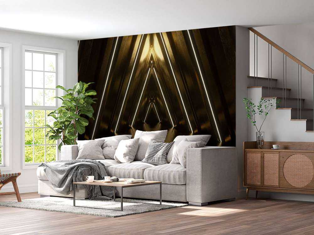 Donkere gouden tunnel