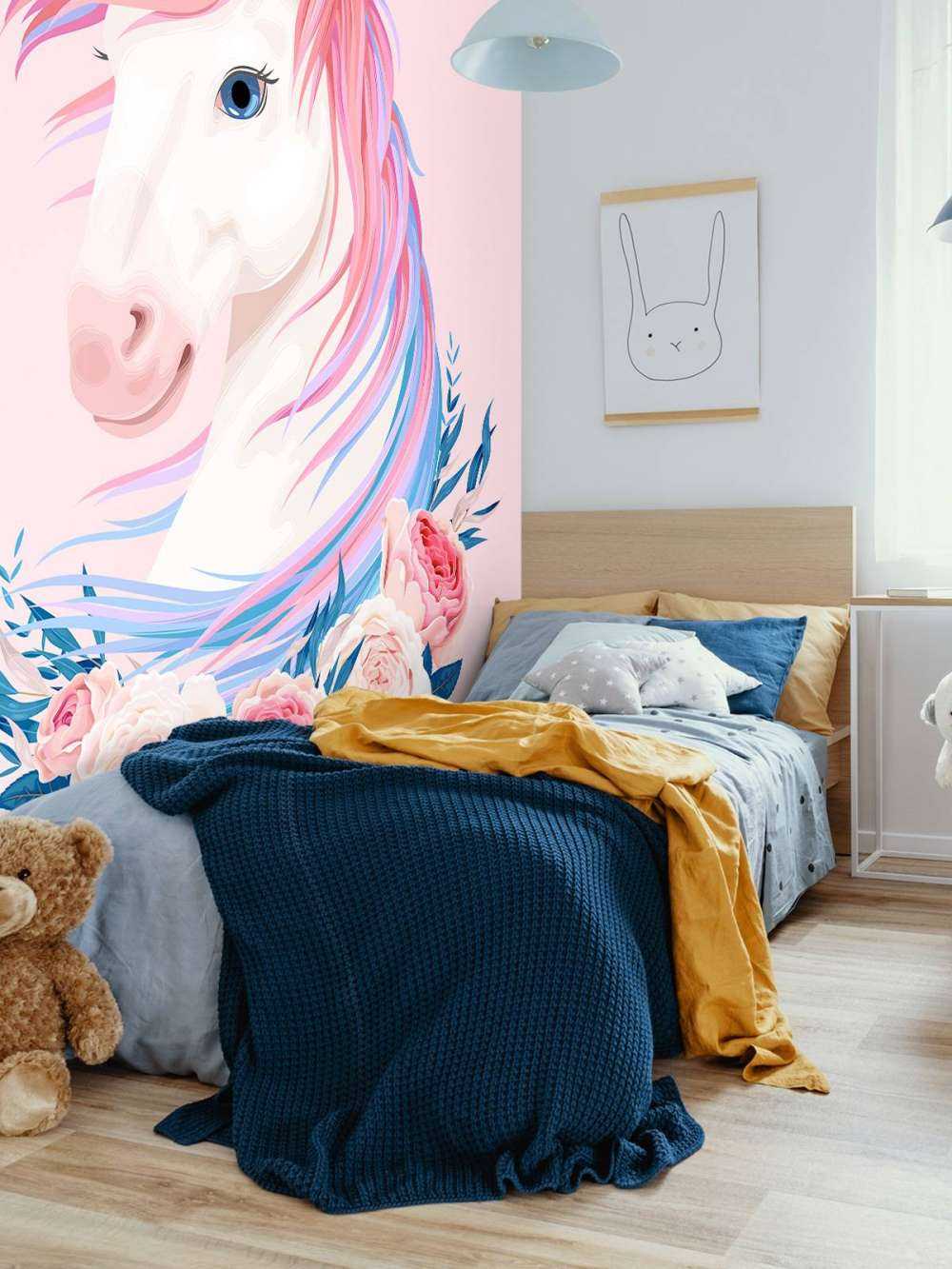 Unicorn met bloemen