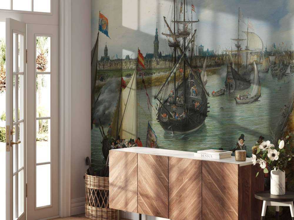 Het vertrek van een hoogwaardigheidsbekleder uit Middelburg