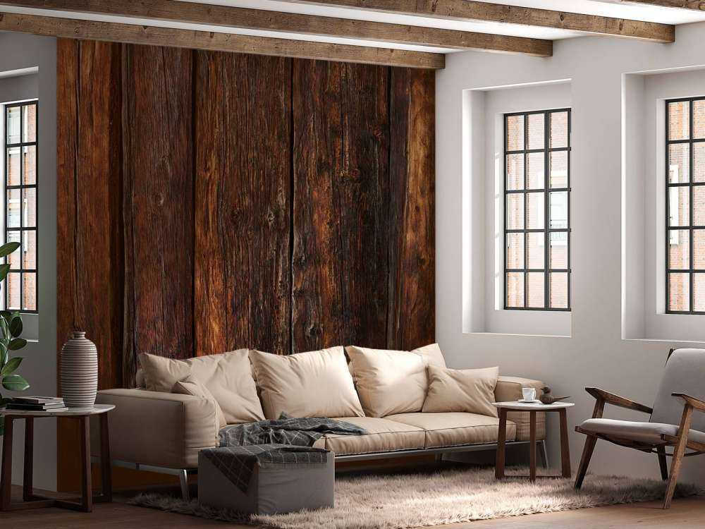 Gebrand verticaal hout