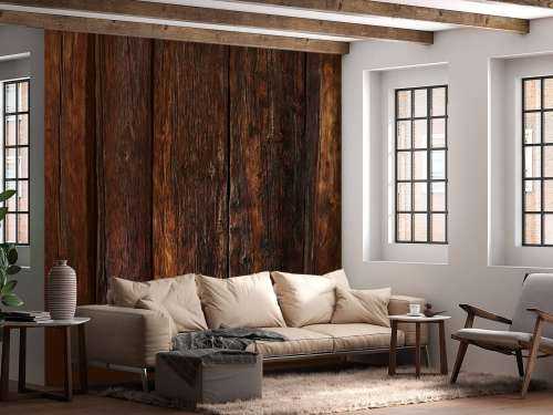 Gebrand verticaal hout