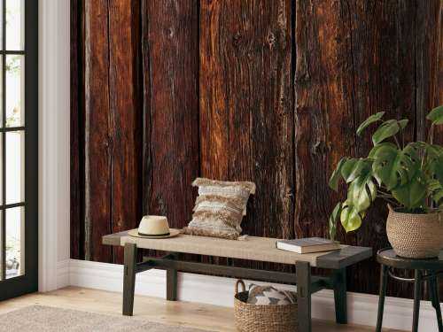 Gebrand verticaal hout