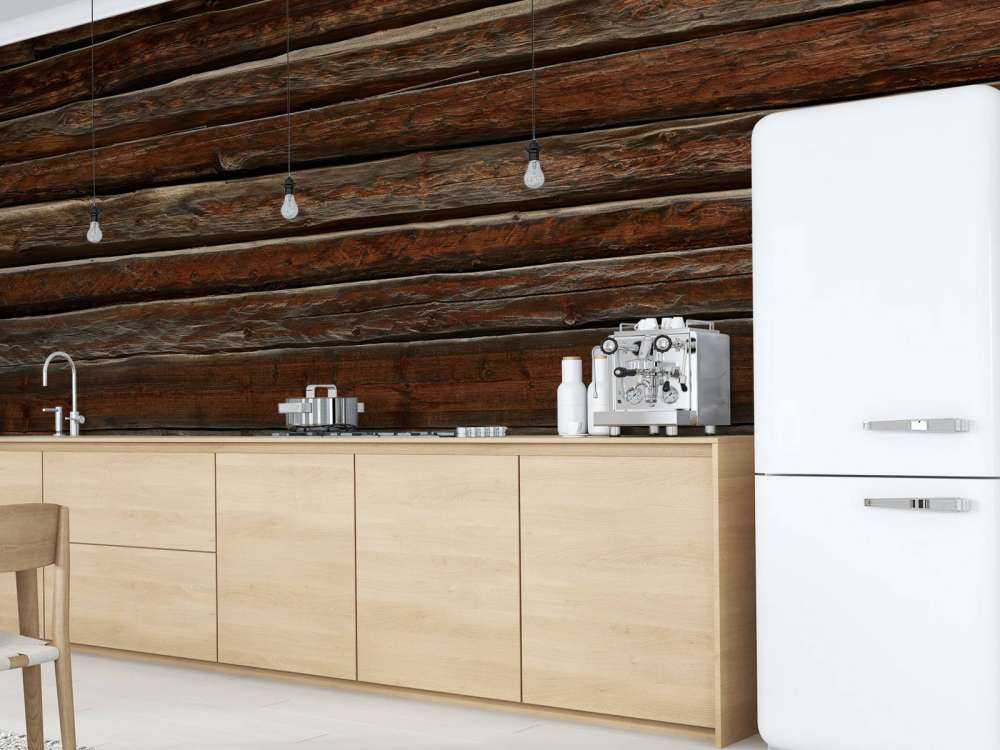Oud donker hout