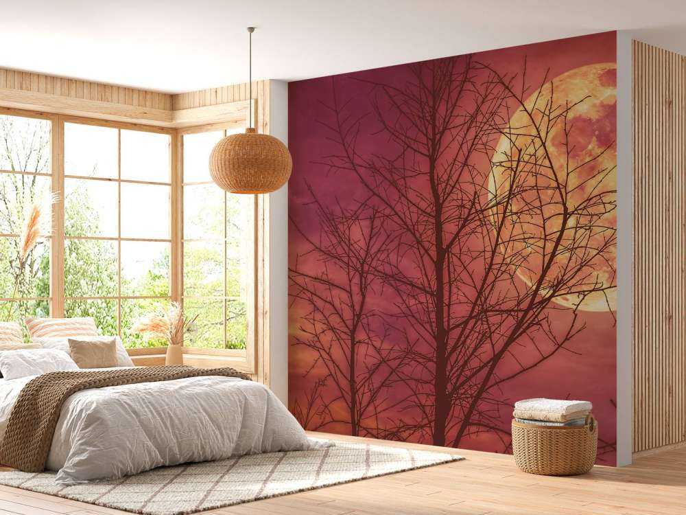 Kleurrijke maan design