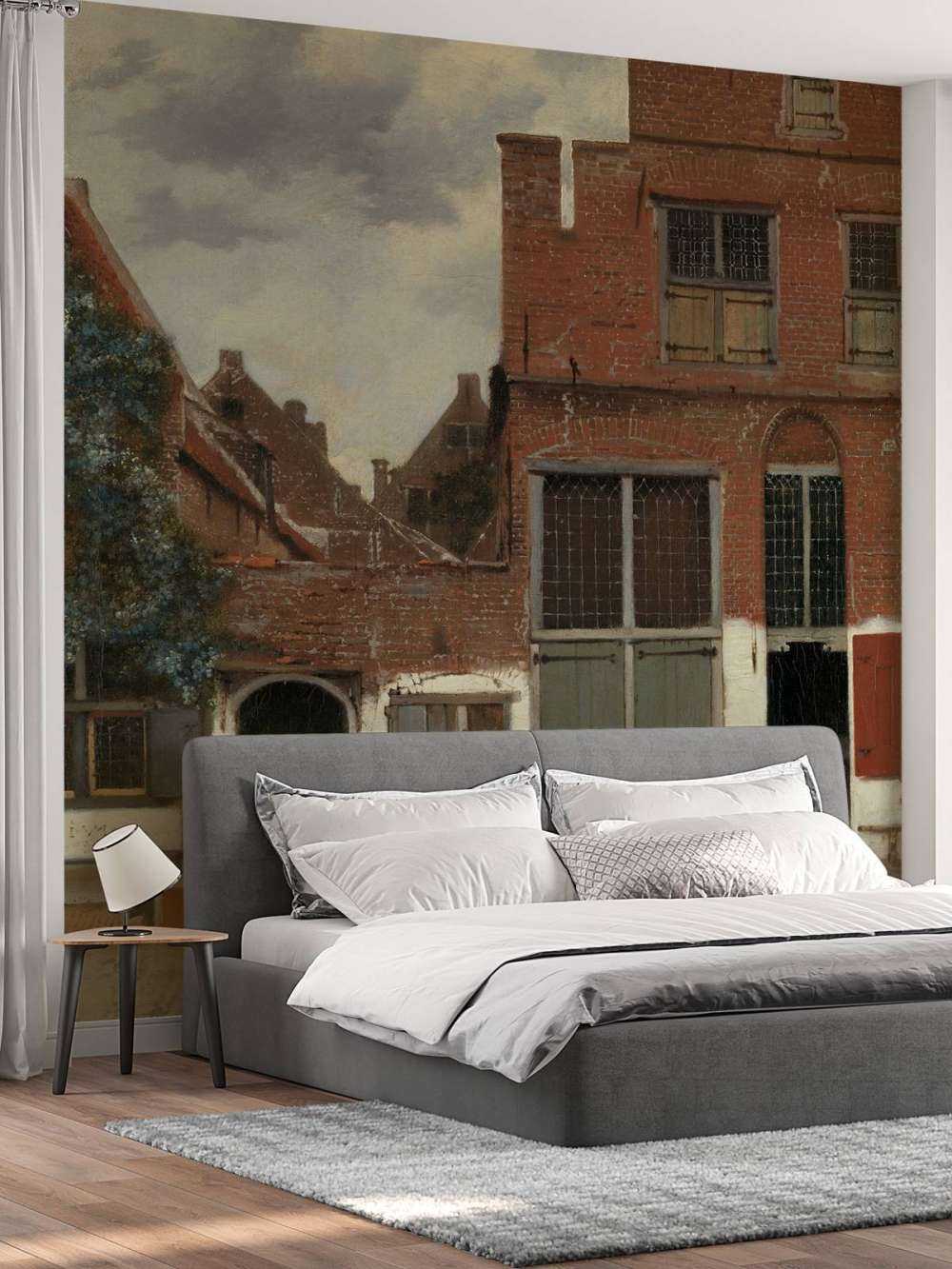 Gezicht op huizen in Delft