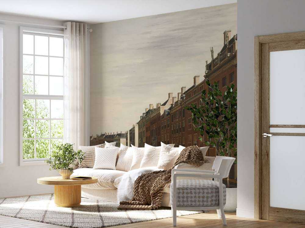 De Gouden Bocht in de Herengracht in Amsterdam vanuit het westen