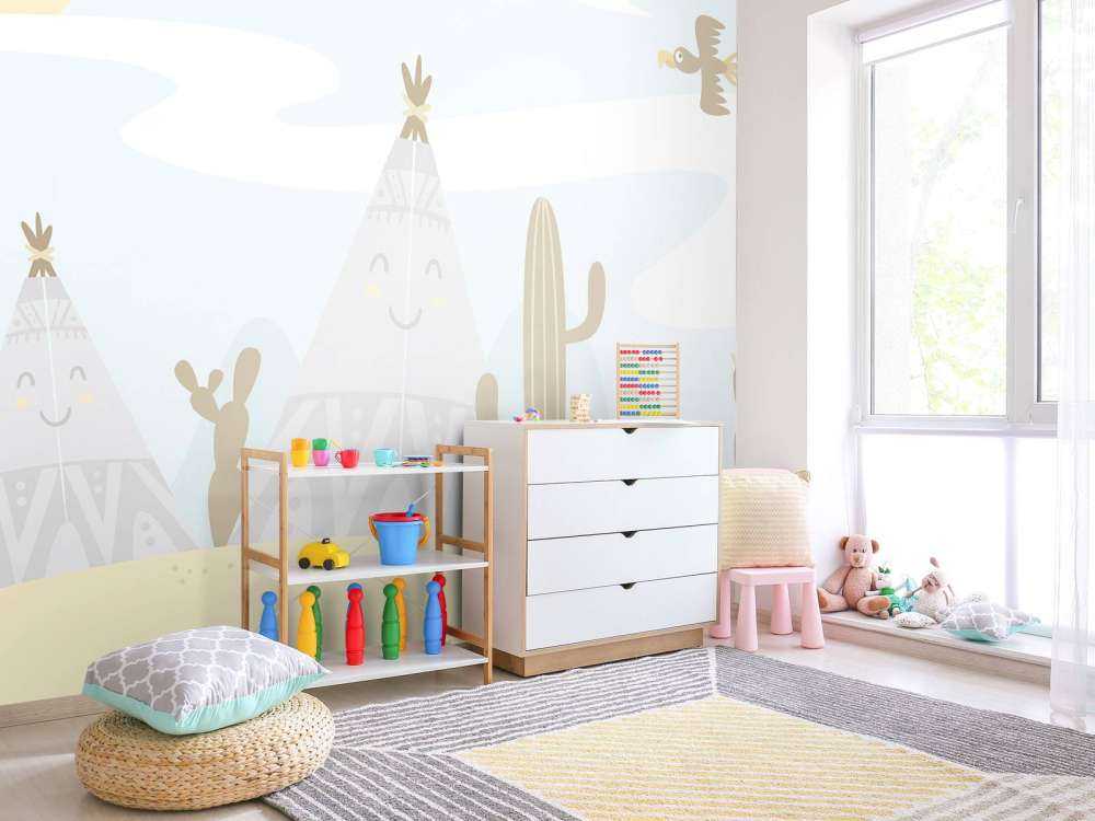 Kinderlijk woestijn design