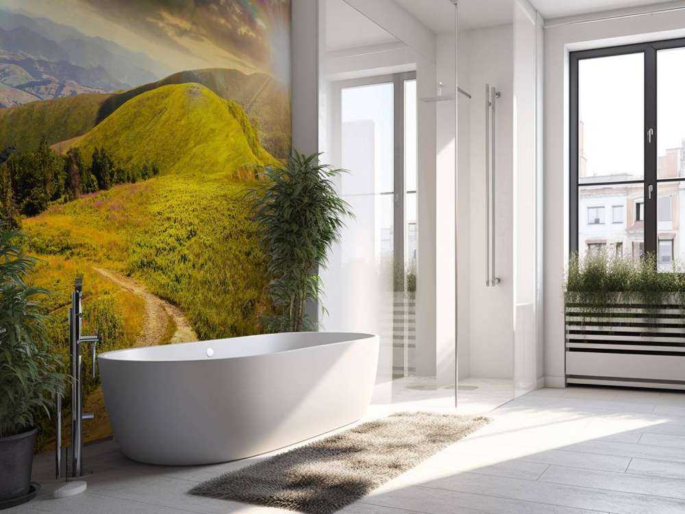 Bergen bij zonsondergang