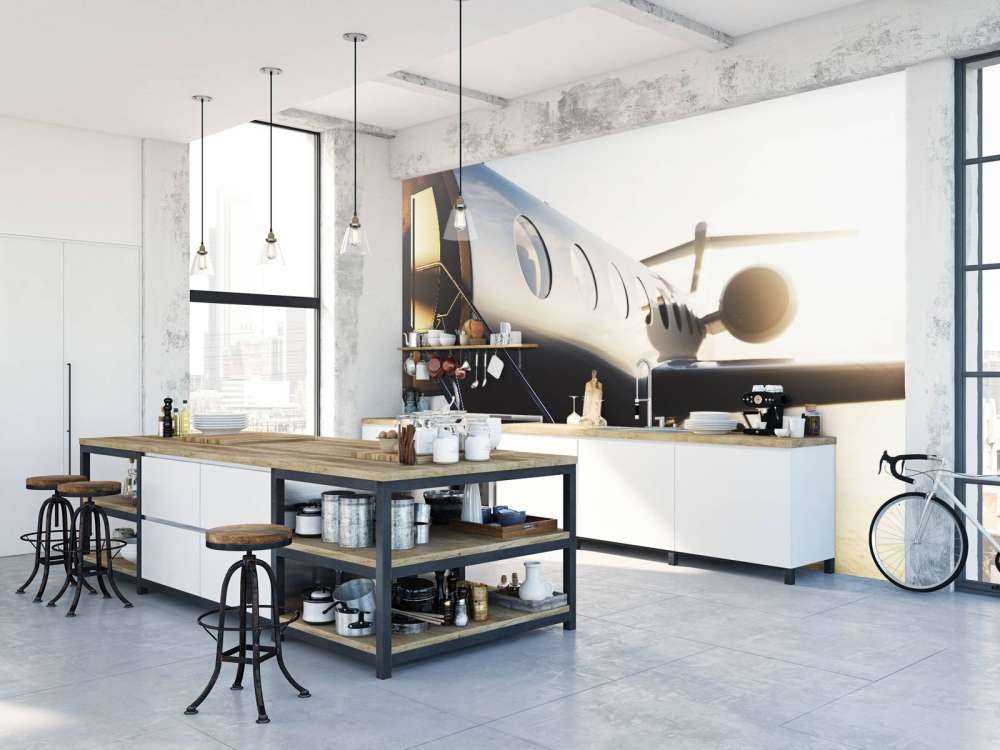 Zwarte privéjet