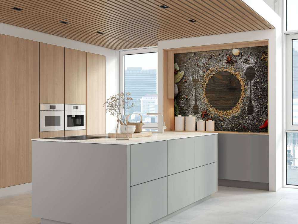 Kruiden op een eettafel