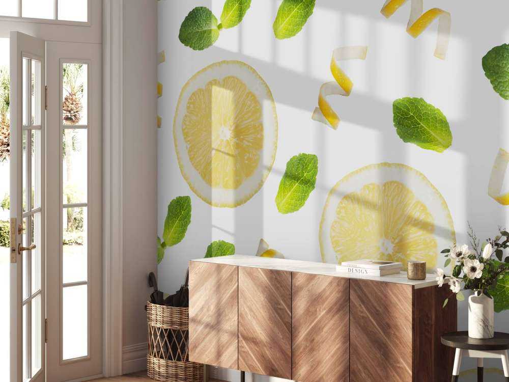 Citroen met munt print