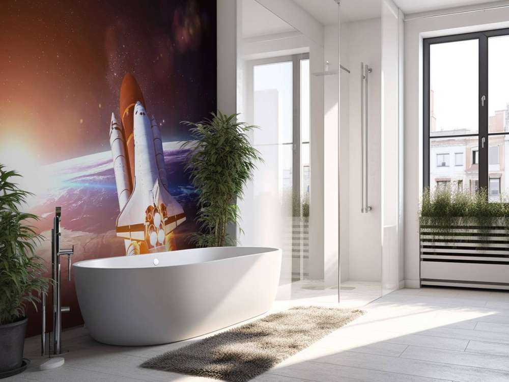 Space Shuttle in de ruimte