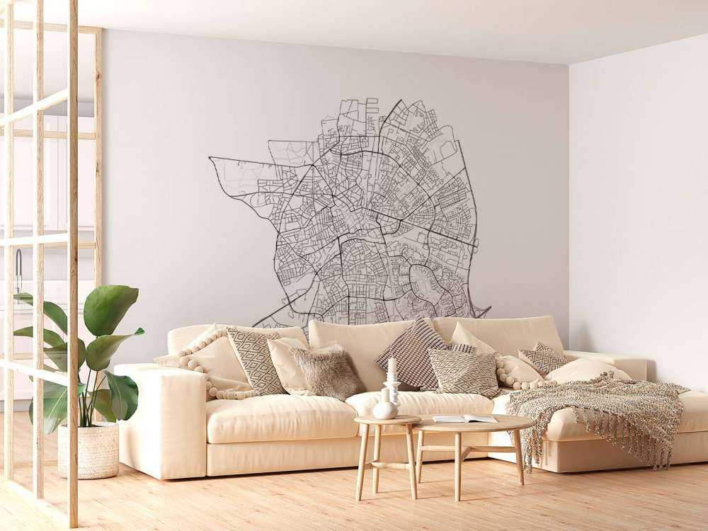 Plattegrond van Apeldoorn, wit